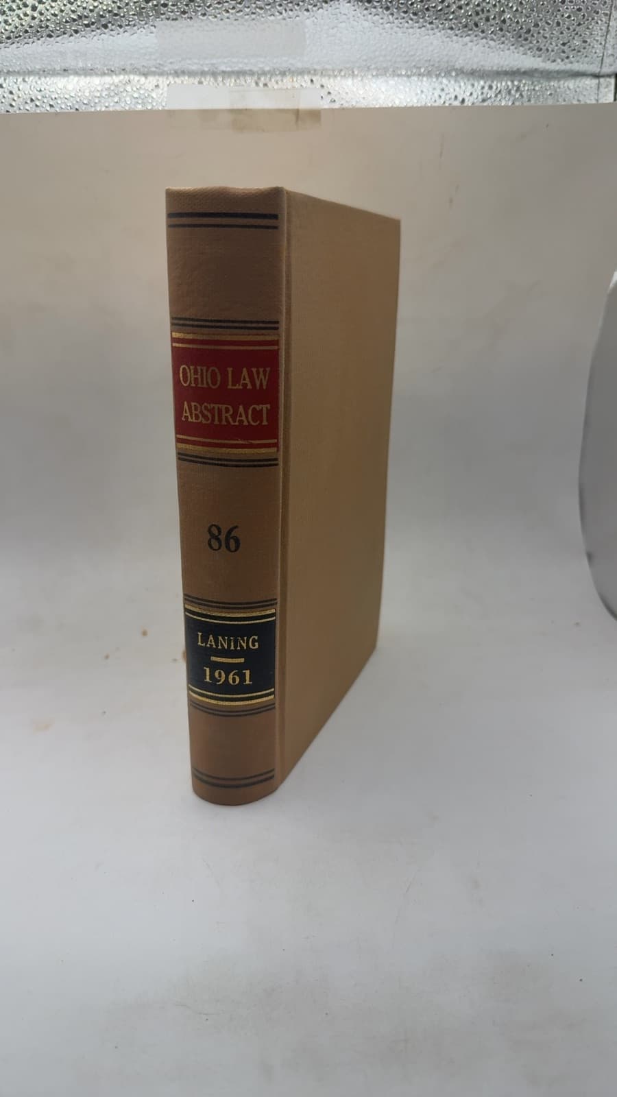 The Ohio Law Abstract Volume 86 by Sheldon R. Laning, Editor - front cover