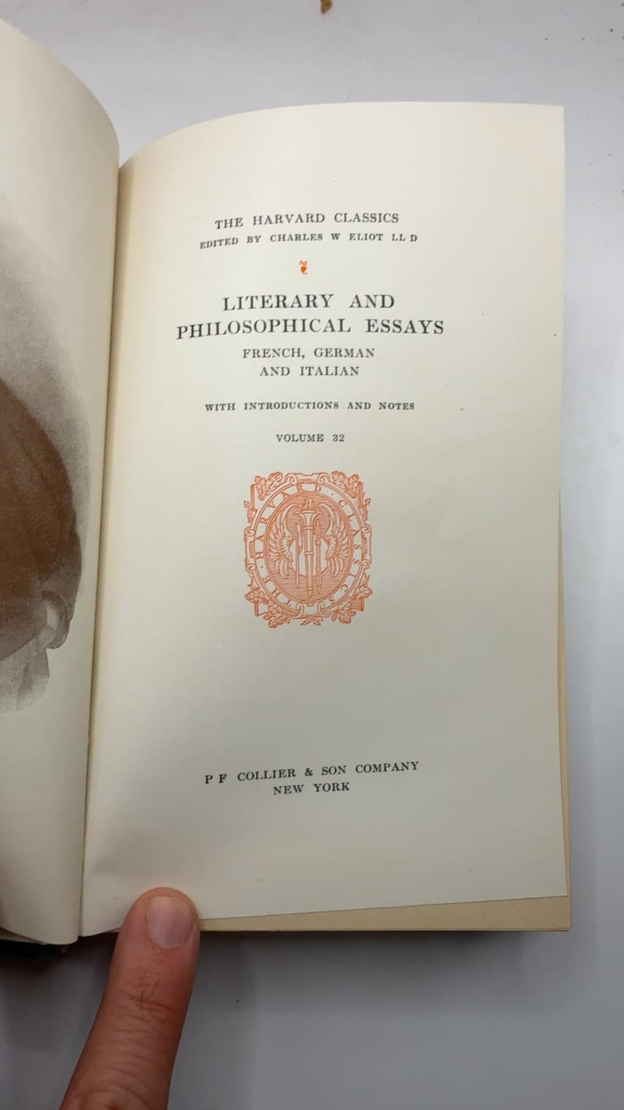 Literary and Philosophical Essays by Montaigne, Sainte Beuve, Renan, etc. - title page
