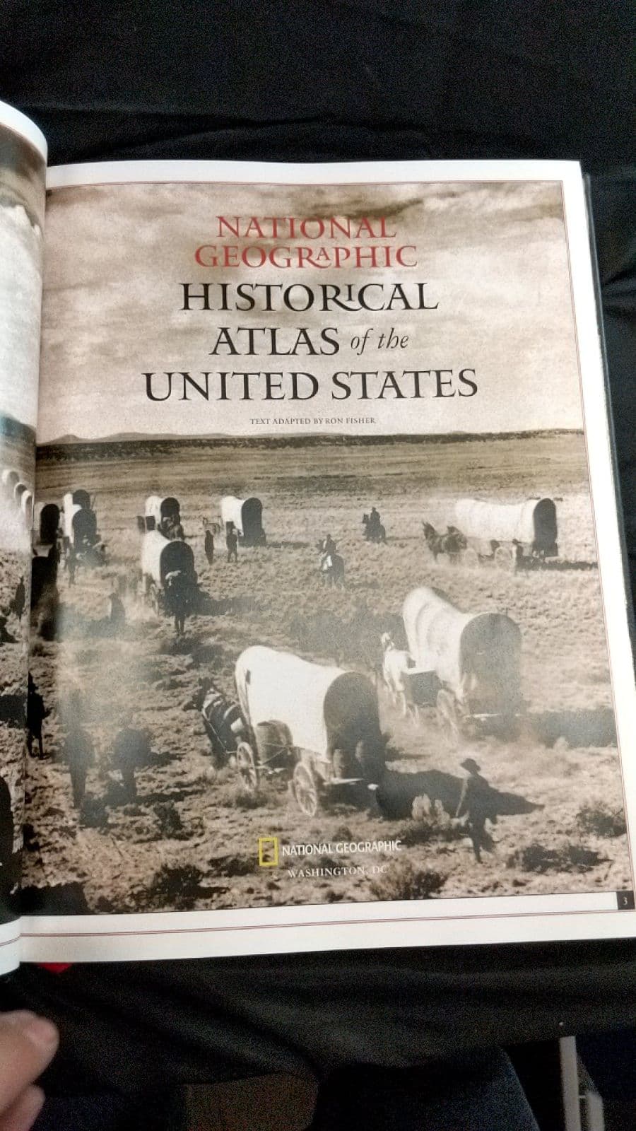 National Geographic Historical Atlas of the United States by Ron Fisher - title page
