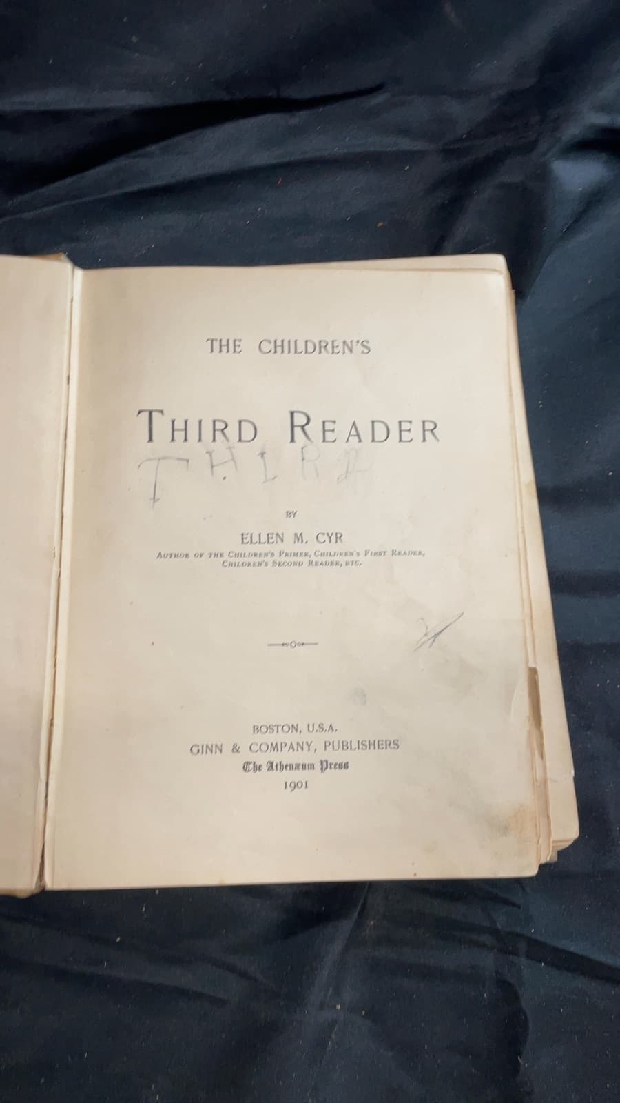 The Children's Third Reader by Ellen M. Cyr - title page