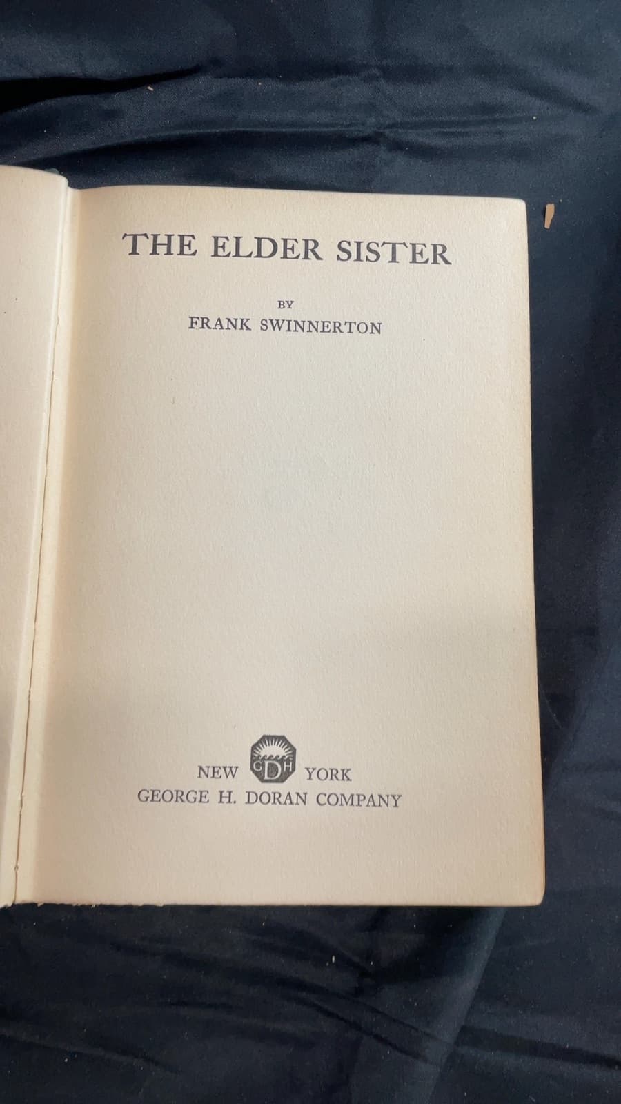 The Elder Sister by Frank Swinnerton - title page