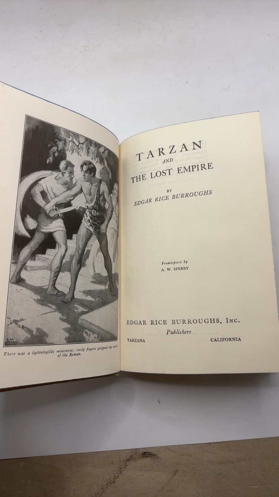 Tarzan and the Lost Empire by Edgar Rice Burroughs - title page