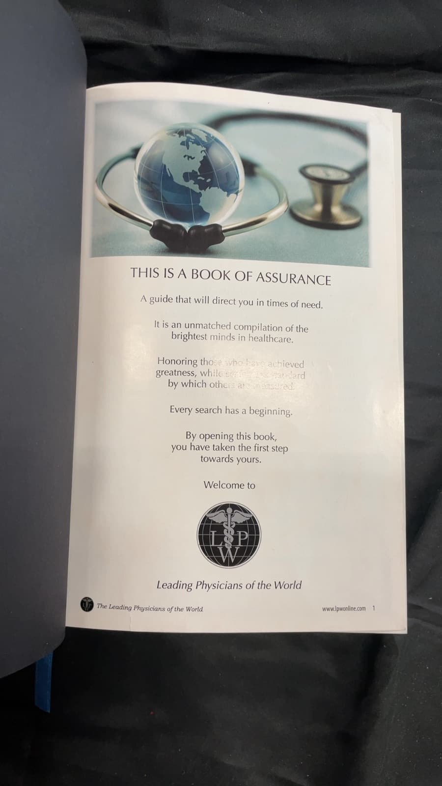 The Leading Physicians of the World - title page