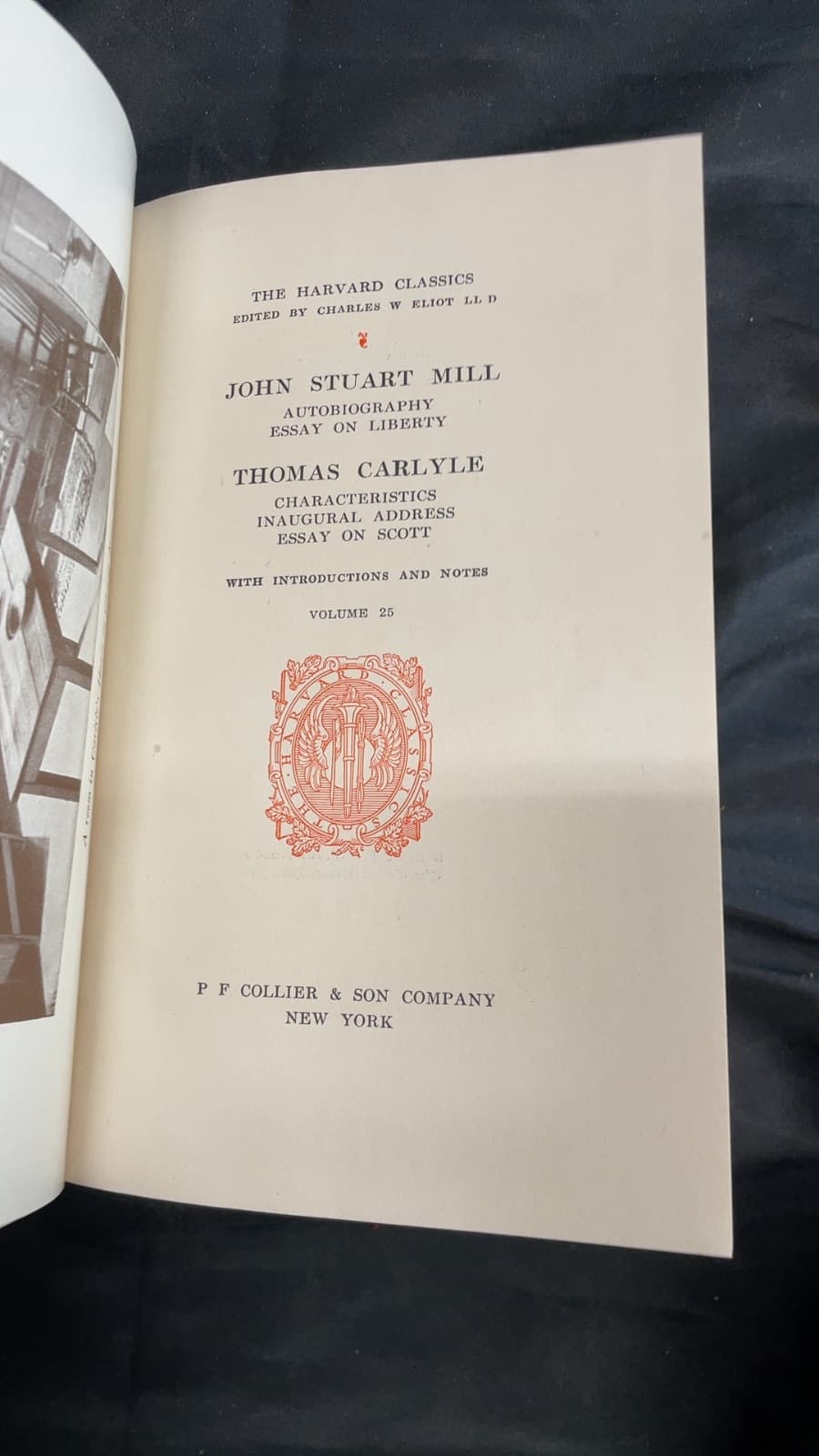 The Harvard Classics Volume 25 by John Stuart Mill, Thomas Carlyle - title page