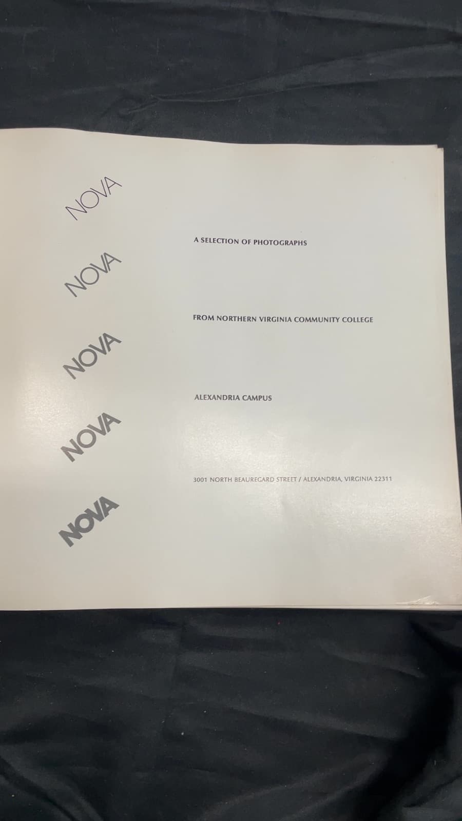 A Selection of Photographs - title page