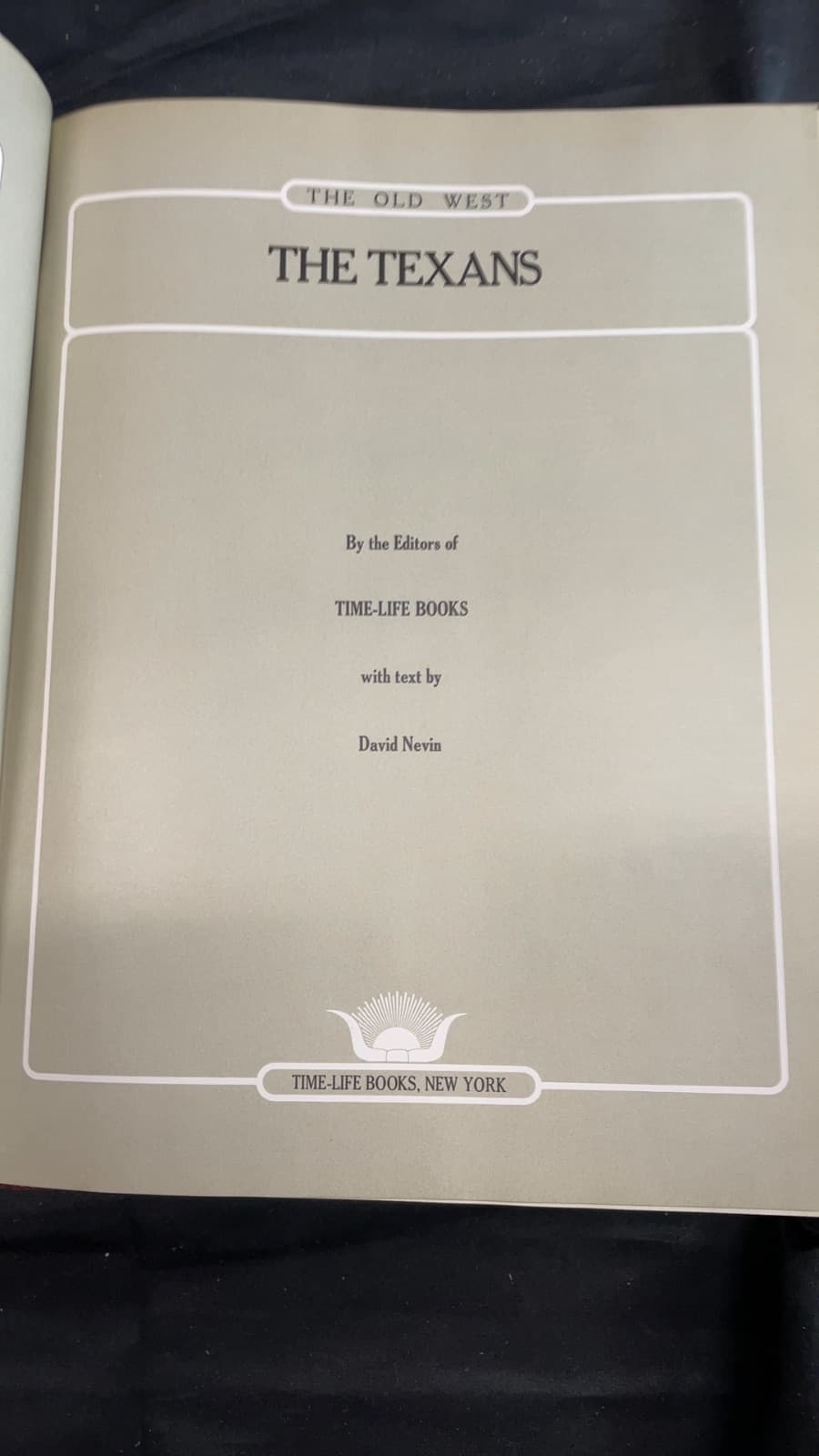The Texans by David Nevin - title page