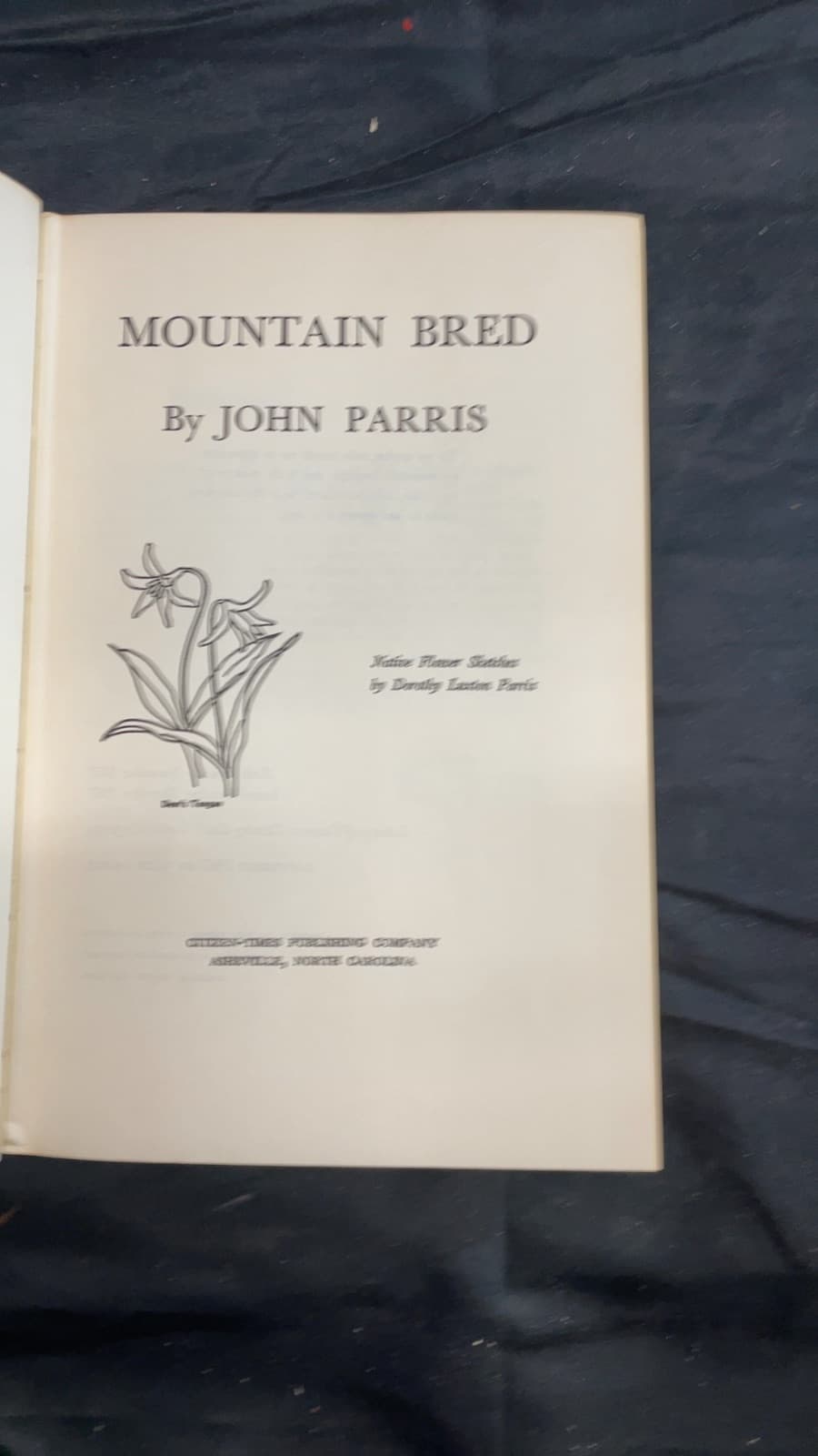 Mountain Bred by John Parris - title page