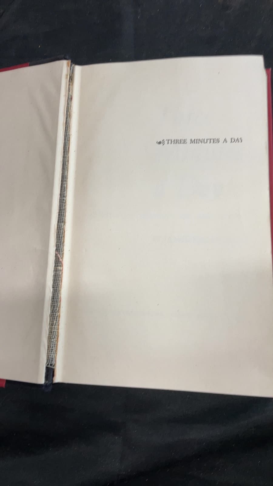Three Minutes a Day - title page