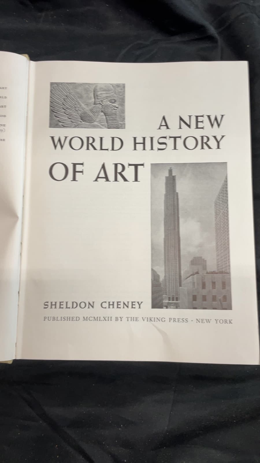A New World History of Art by Sheldon Cheney - title page