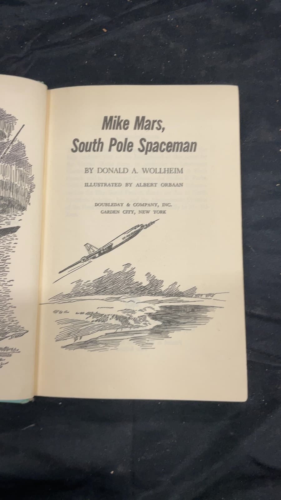 Mike Mars, South Pole Spaceman by Donald A. Wollheim - title page