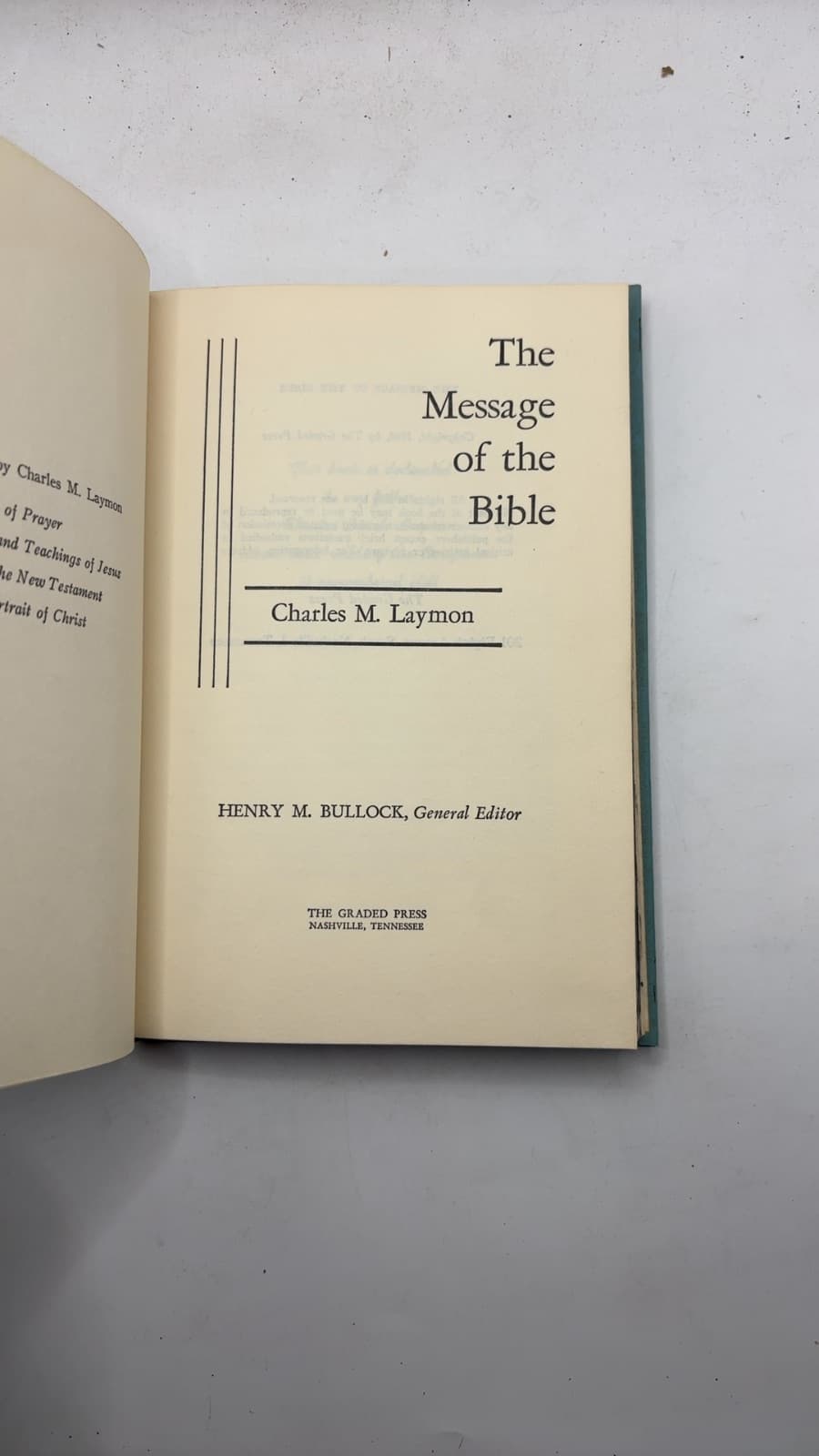 The Message of the Bible by Charles M. Laymon - title page