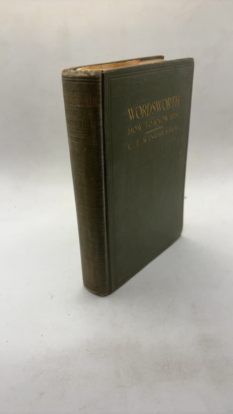 Wordsworth: How to Know Him by C. T. Winchester - front cover