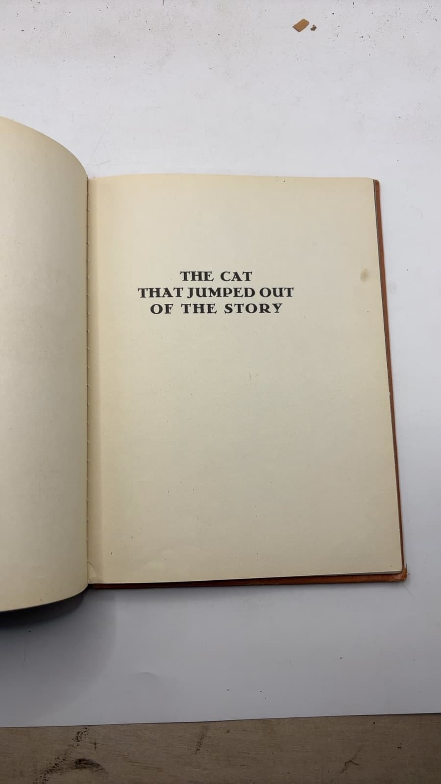 The Cat That Jumped Out of the Story by Ben Hecht - title page
