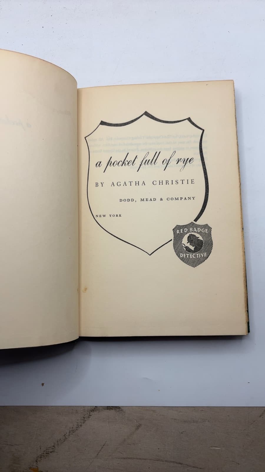 A Pocket Full of Rye by Agatha Christie - title page