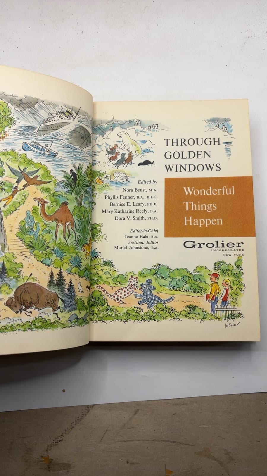 Wonderful Things Happen by Edited by Nora Beust, Phyllis Fenner, Bernice E. Leary, Mary Katharine Reely, Dora V. Smith - title page