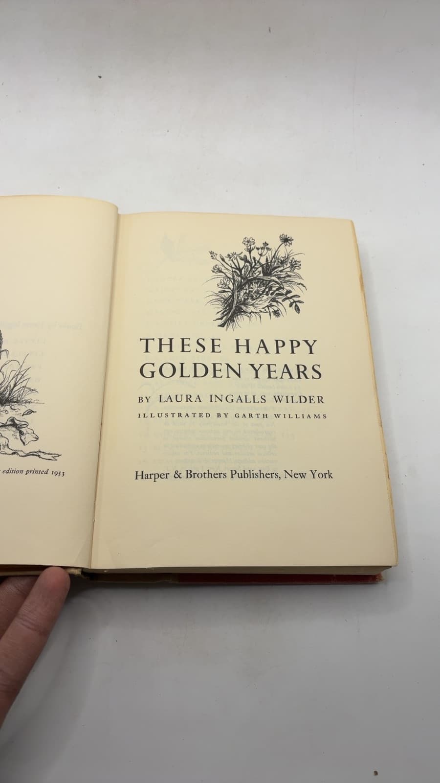 These Happy Golden Years by Laura Ingalls Wilder - title page