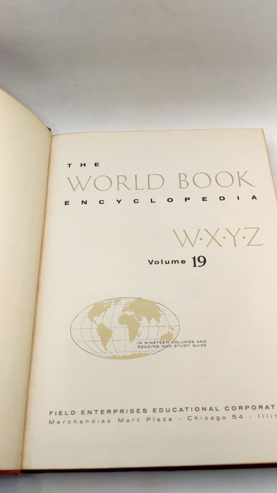 The World Book Encyclopedia W-X-Y-Z - title page