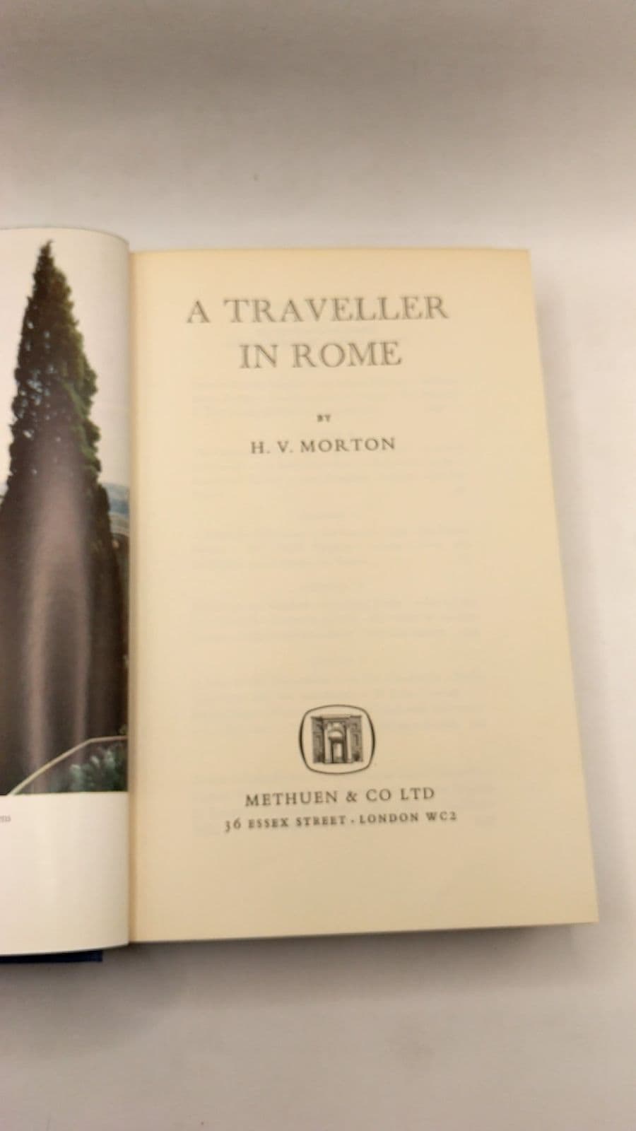 A Traveller in Rome by H. V. Morton - title page