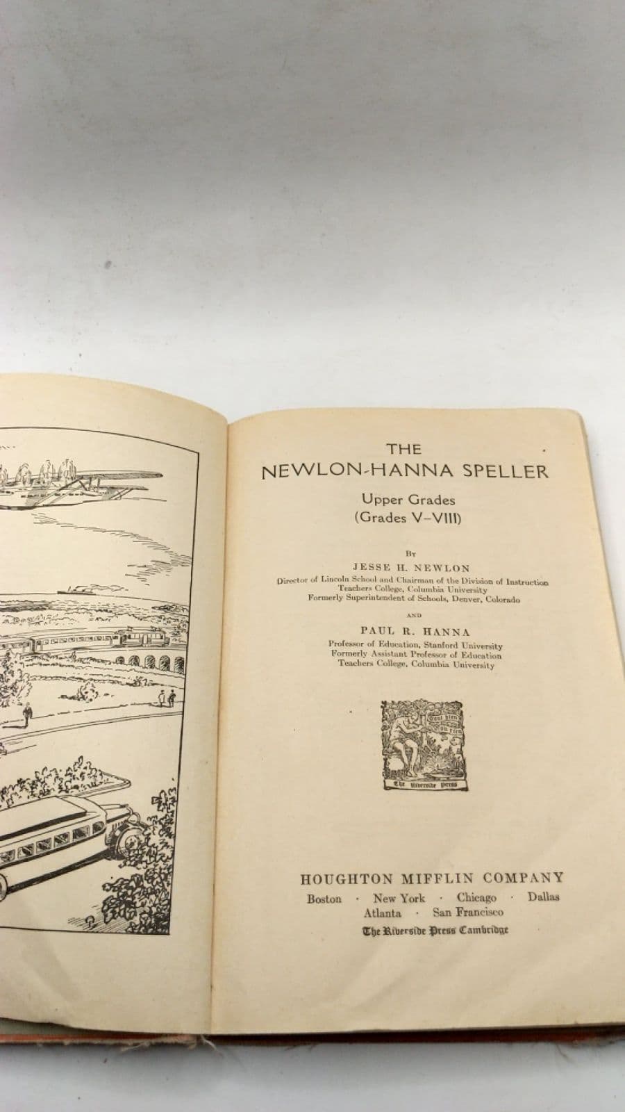 The Newlon-Hanna Speller: Upper Grades (Grades V-VIII) by Jesse H. Newlon and Paul R. Hanna - title page