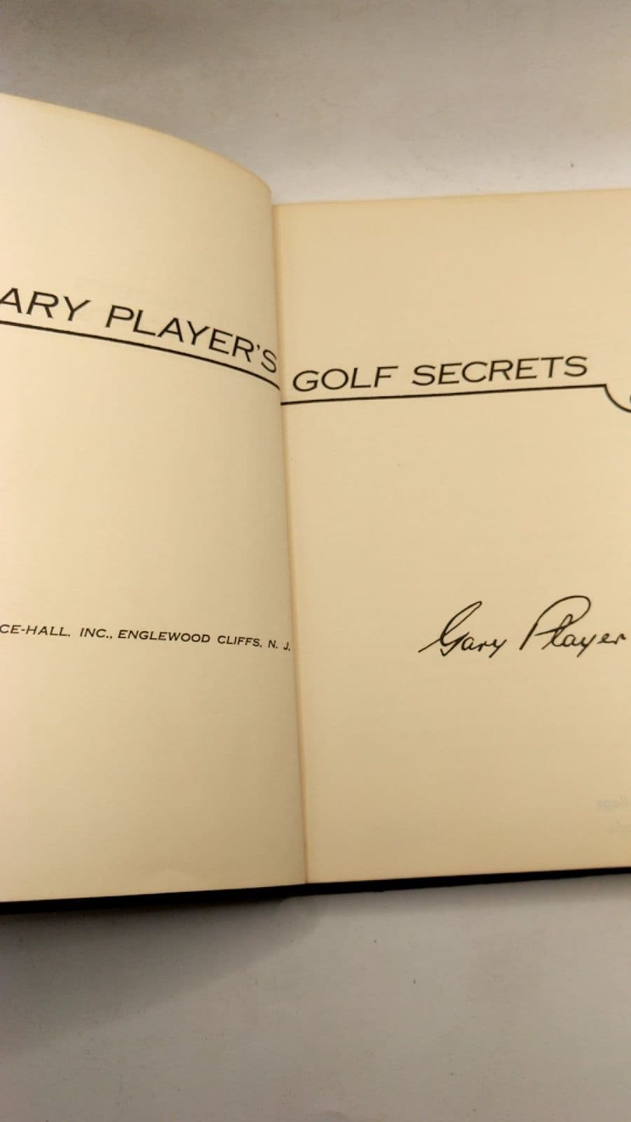 Gary Player's Golf Secrets by Gary Player - title page