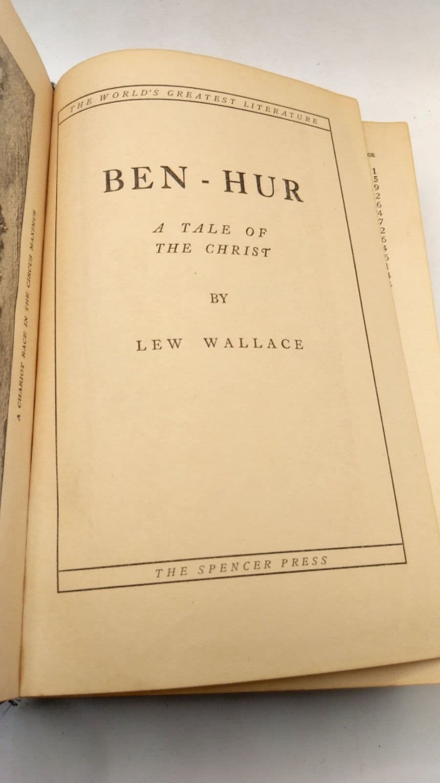 Ben-Hur: A Tale of the Christ by Lew Wallace - title page