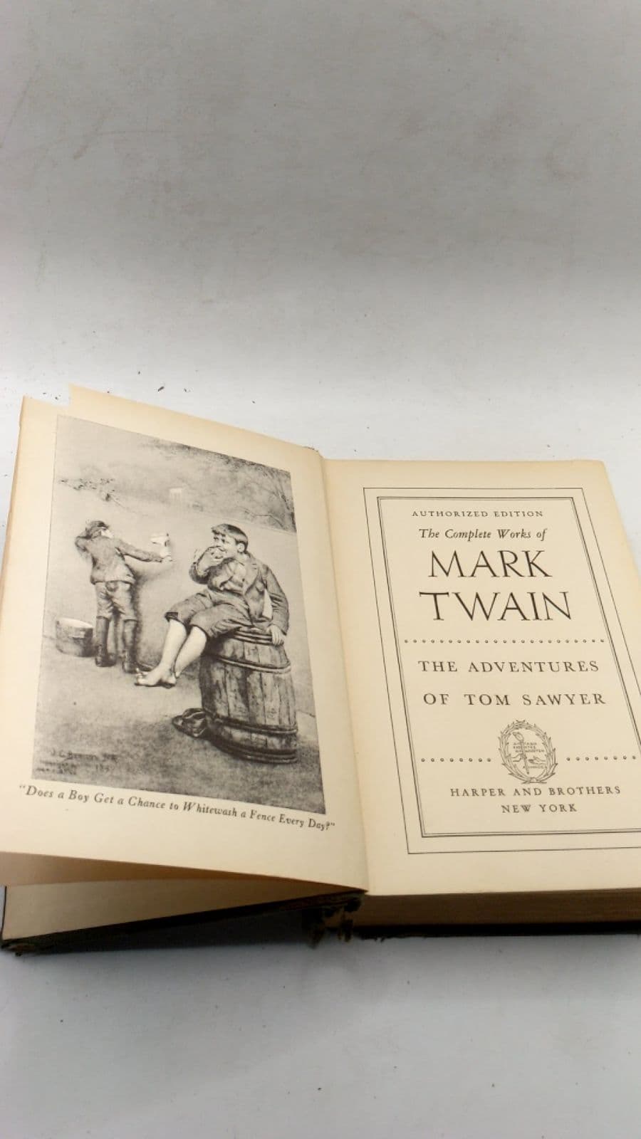 The Adventures of Tom Sawyer by Mark Twain - title page