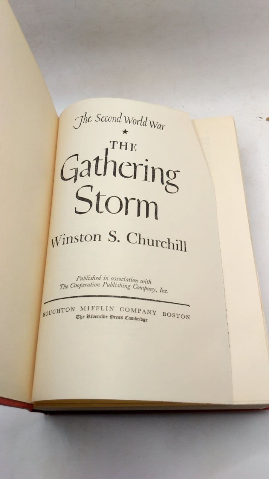The Gathering Storm by Winston S. Churchill - title page