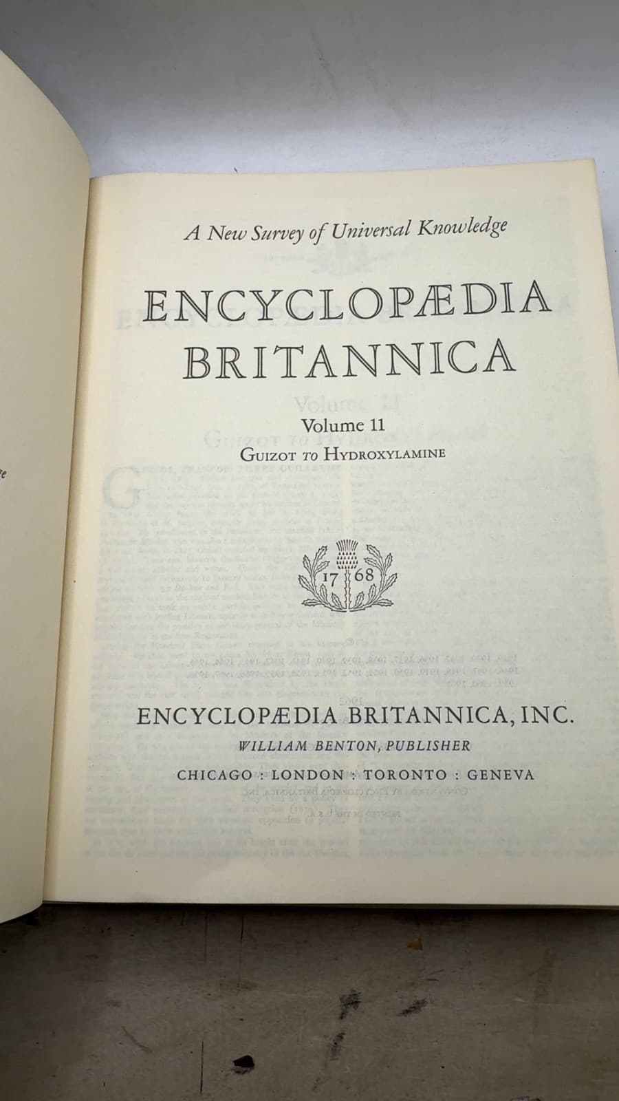 Encyclopaedia Britannica - title page
