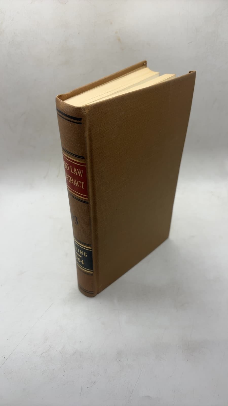 THE Ohio LAW Abstract by Sheldon R. Laning, Editor - front cover