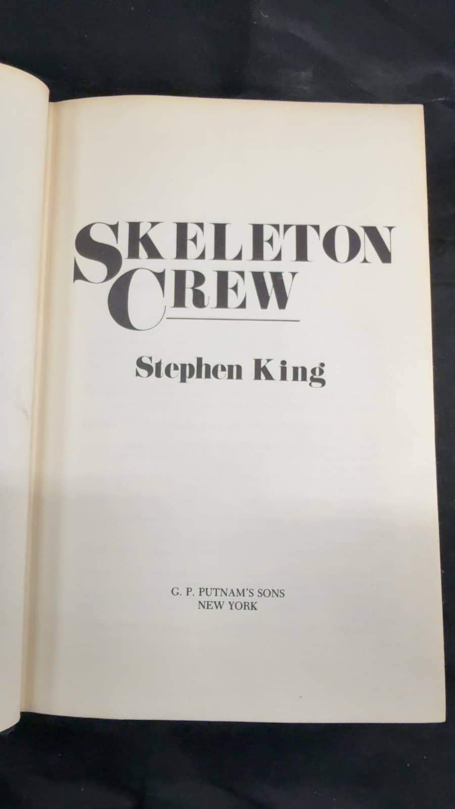 Skeleton Crew by Stephen King - title page