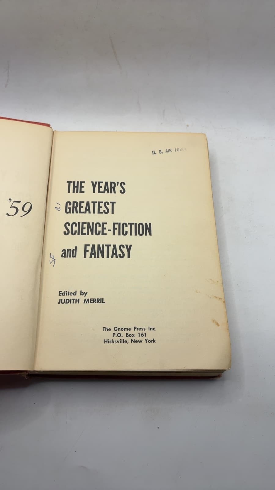 The Year's Greatest Science-Fiction and Fantasy by Judith Merril - additional view