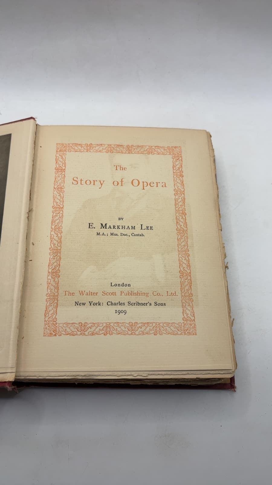 The Story of Opera by E. Markham Lee - title page