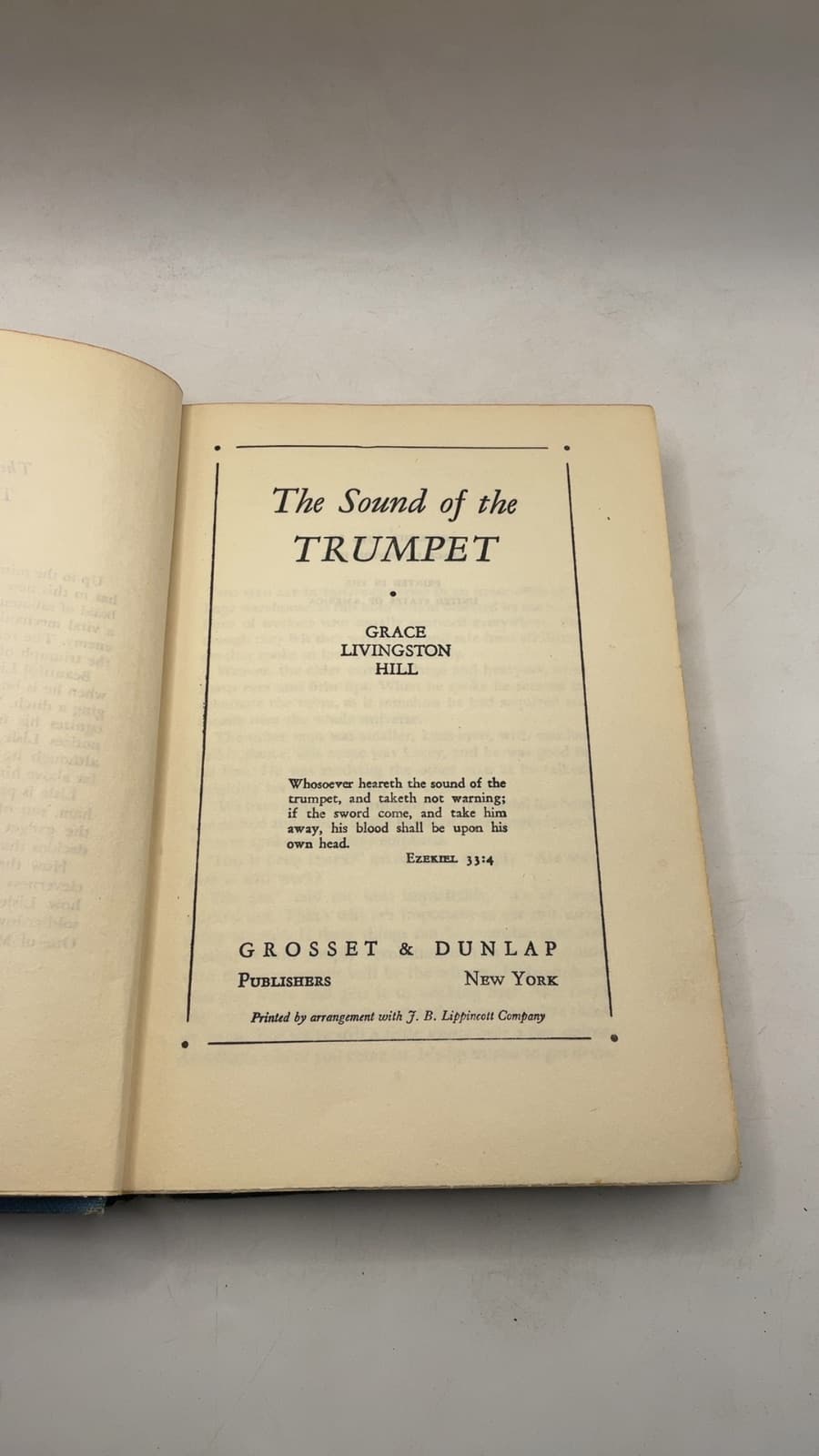 The Sound of the Trumpet by Grace Livingston Hill - title page