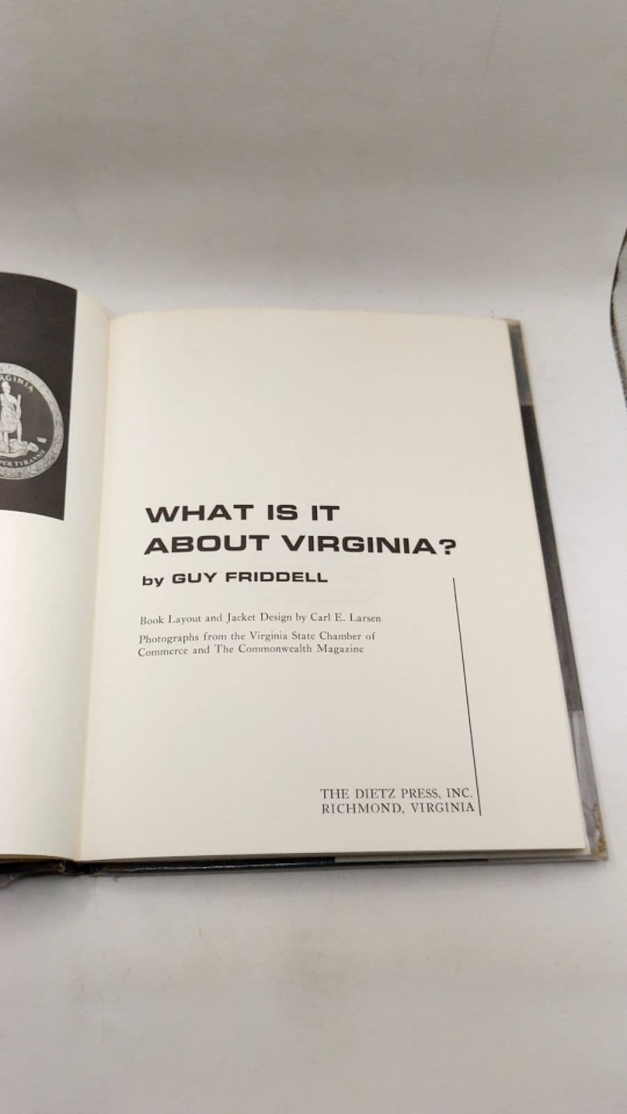 What IS IT About Virginia? by GUY Friddell - title page