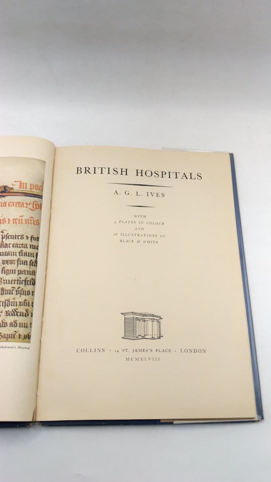 British Hospitals by A.G.L. Ives - title page