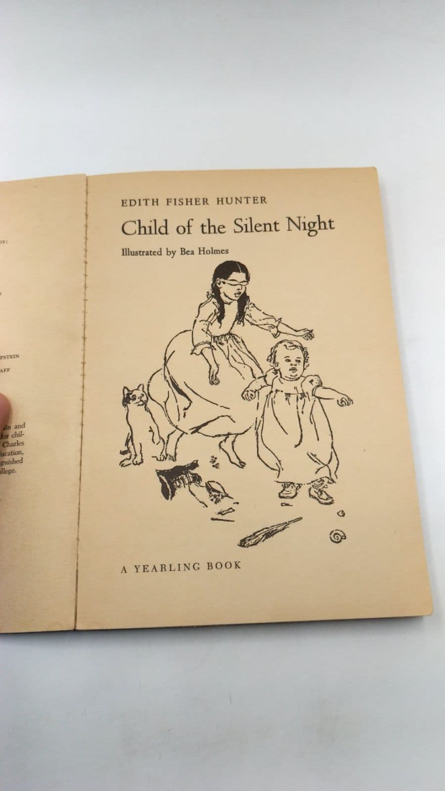 Child of the Silent Night by Edith Fisher Hunter - title page