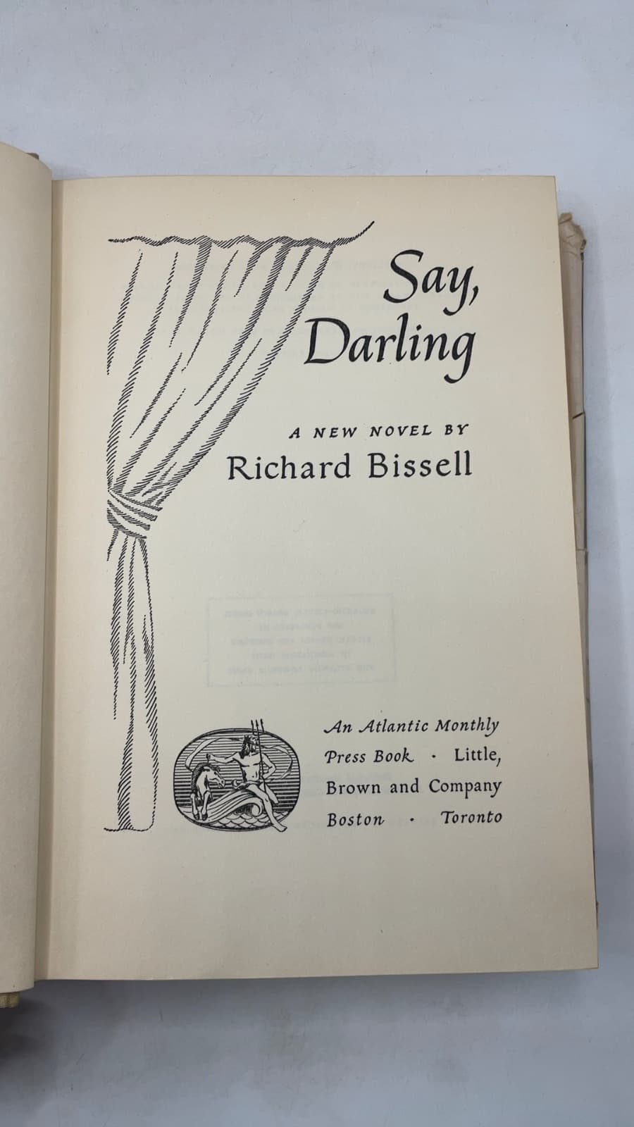 Say, Darling by Richard Bissell - title page