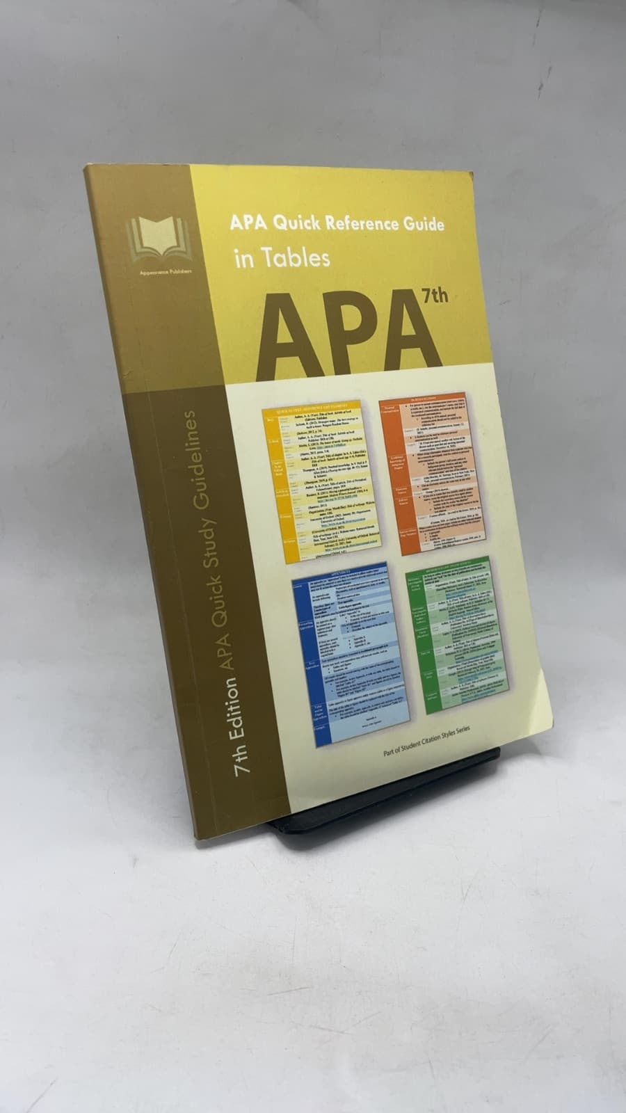 APA Quick Reference Guide in Tables - front cover