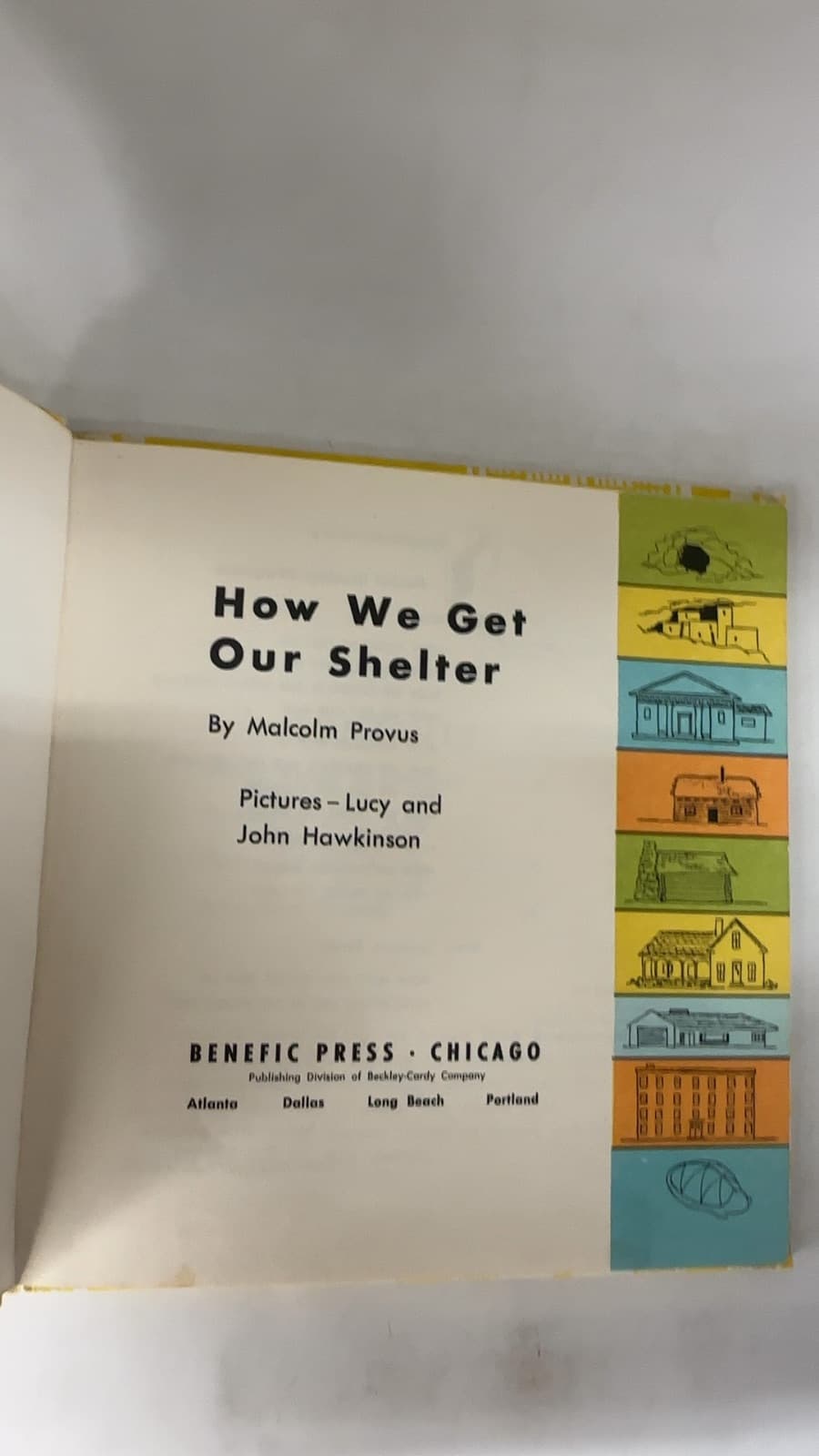 How We Get Our Shelter by Malcolm Provus - title page