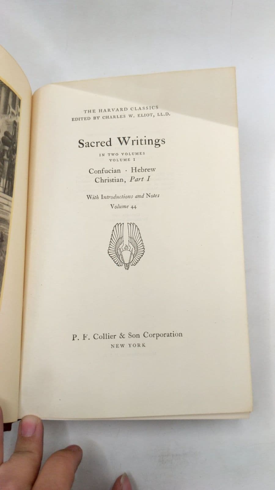Sacred Writings: Confucian, Hebrew, Christian, Part I - title page