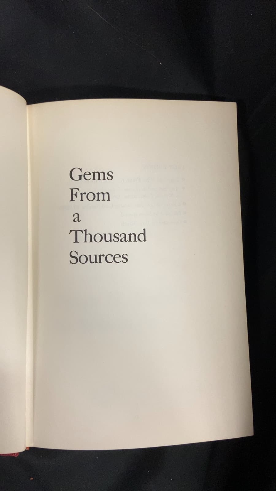 Gems From a Thousand Sources by Frank H. (Rick) Ricketson, Jr. - title page