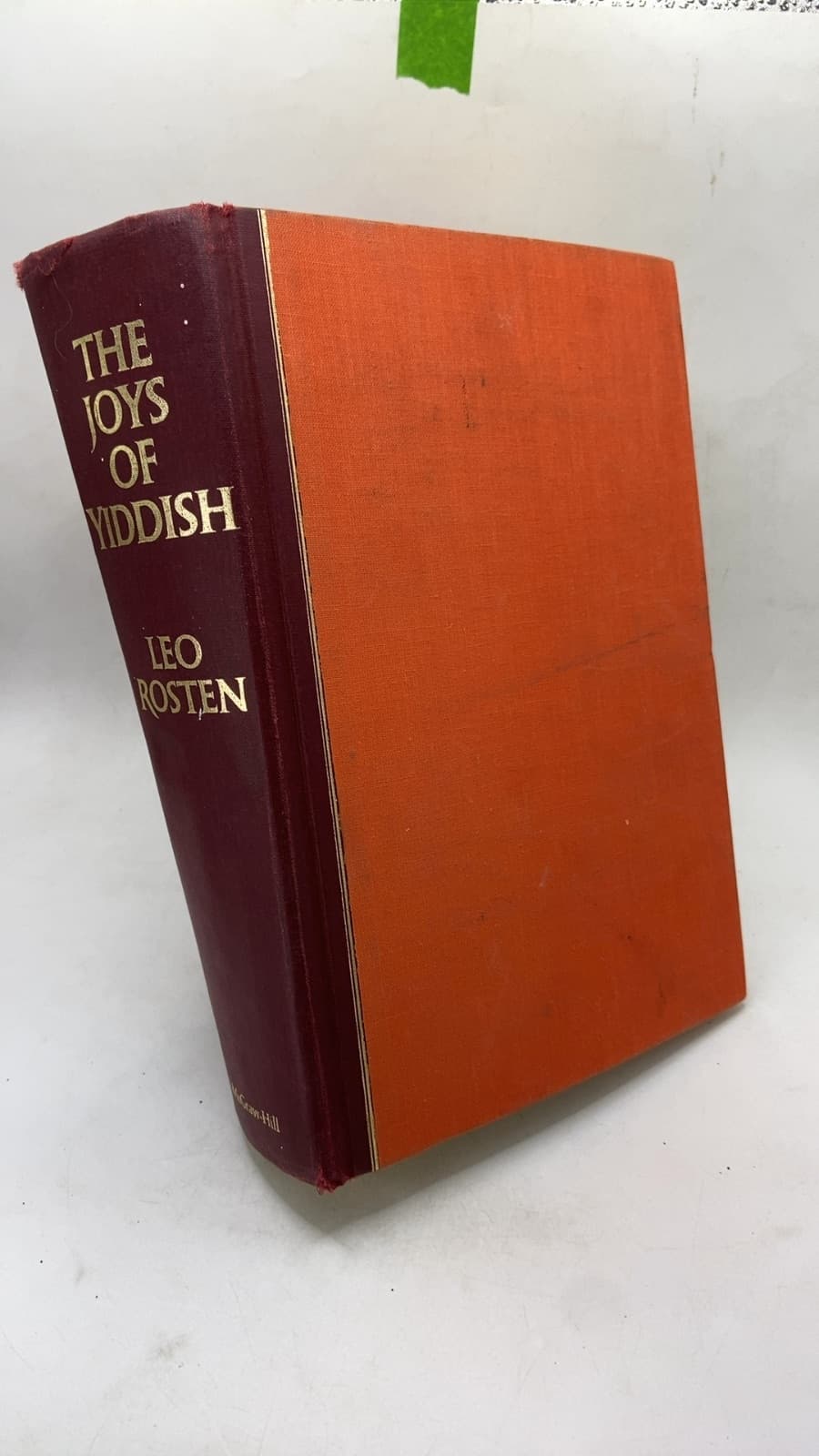 The Joys of Yiddish by Leo Rosten - front cover