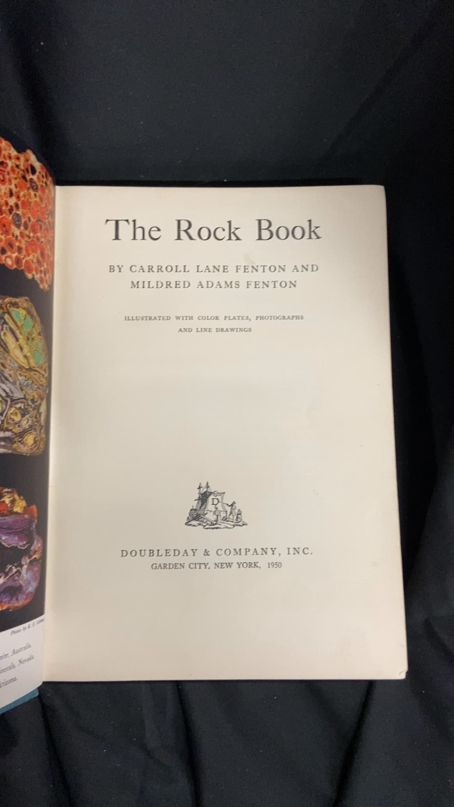 The Rock Book by Carroll Lane Fenton and Mildred Adams Fenton - title page