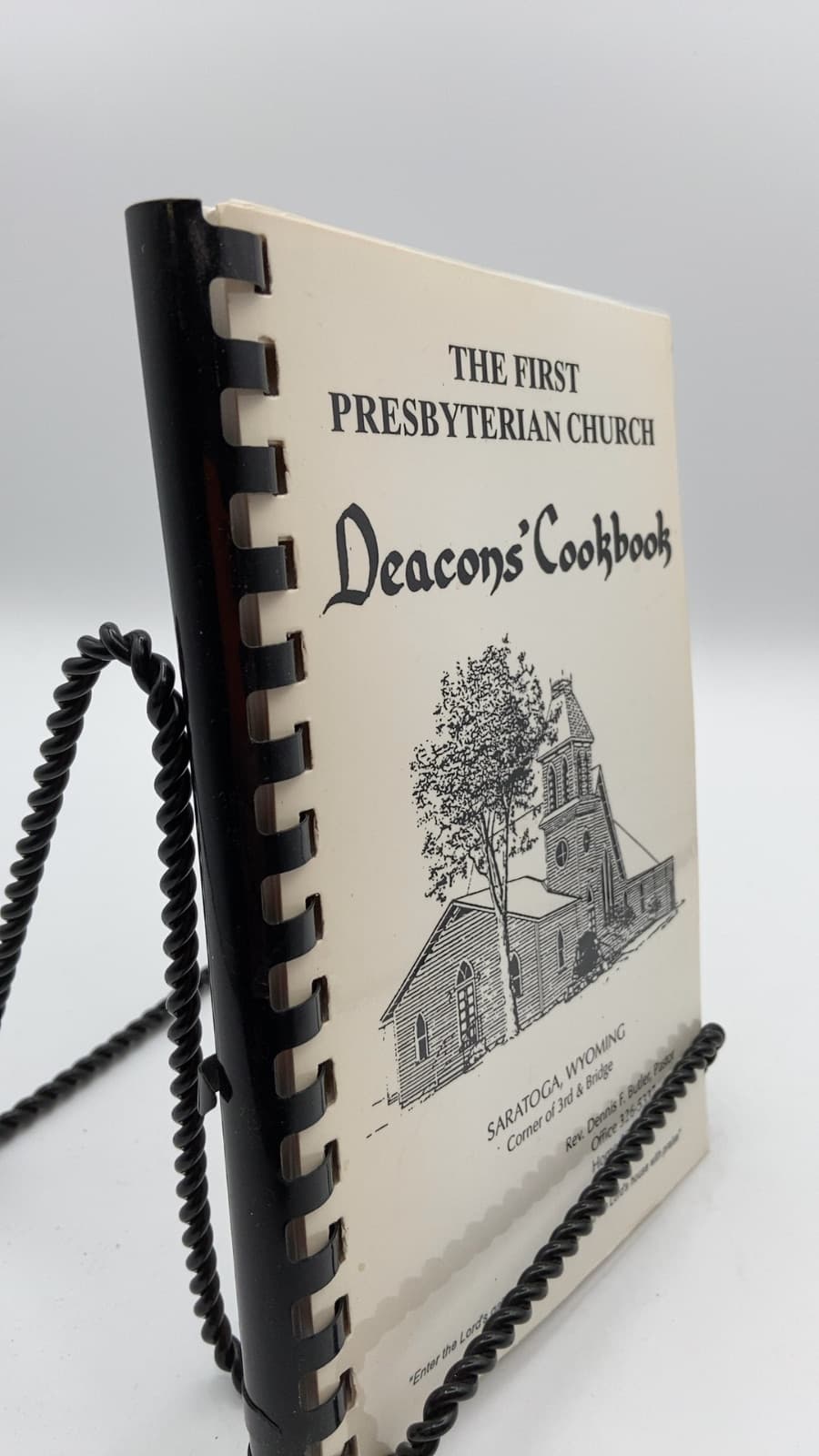The First Presbyterian Church Deacons' Cookbook by Rita Peterson and Gloria Rakness - front cover