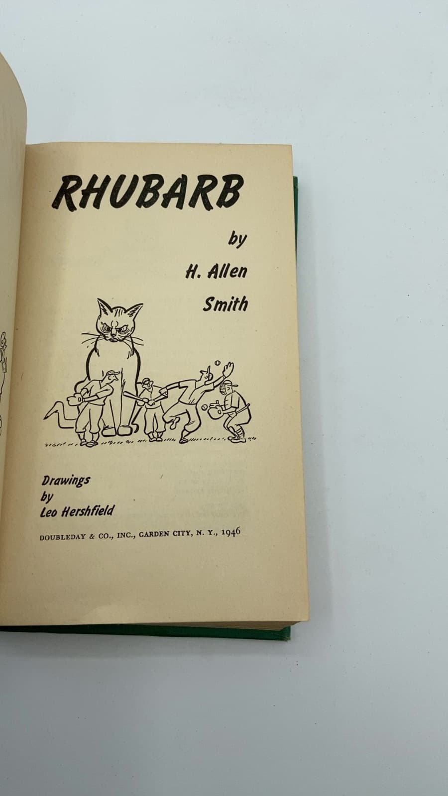 Rhubarb by H. Allen Smith - title page