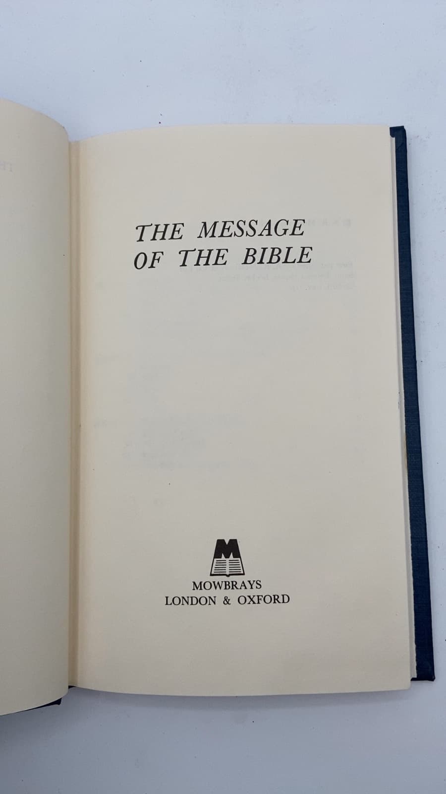 THE Message OF THE Bible by Neil - title page