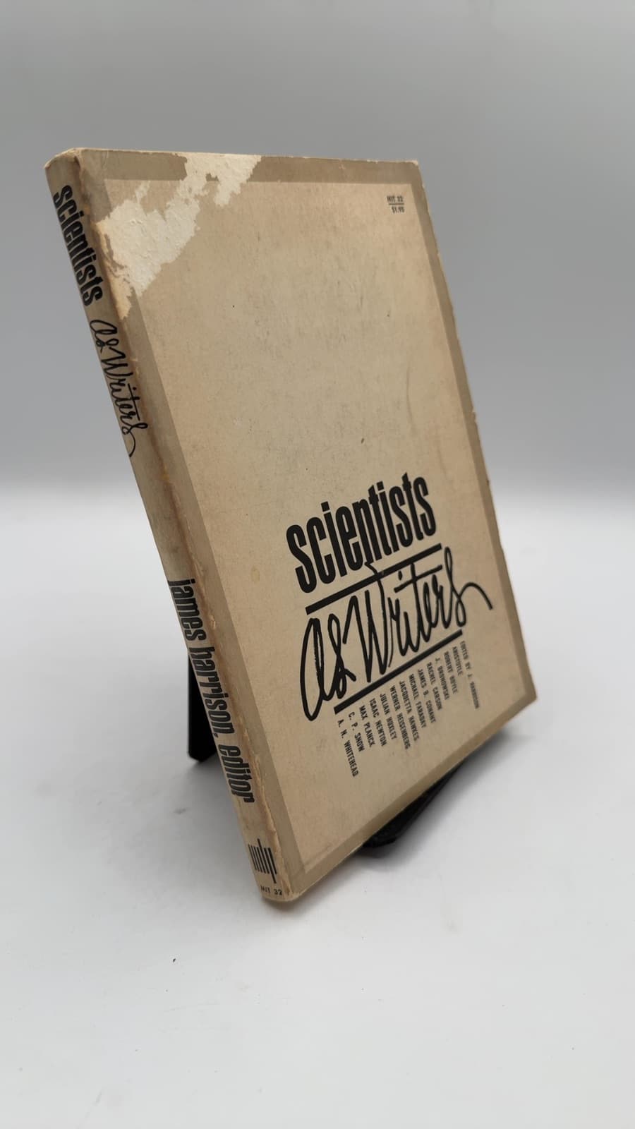 Scientists as Writers by Edited by James Harrison - front cover