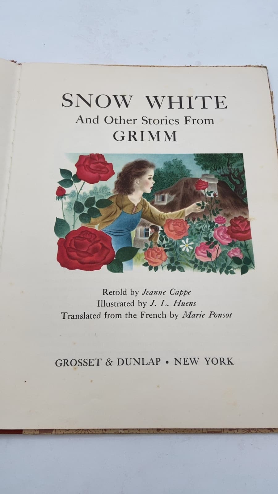 Snow White And Other Stories From Grimm by Retold by Jeanne Cappe - title page