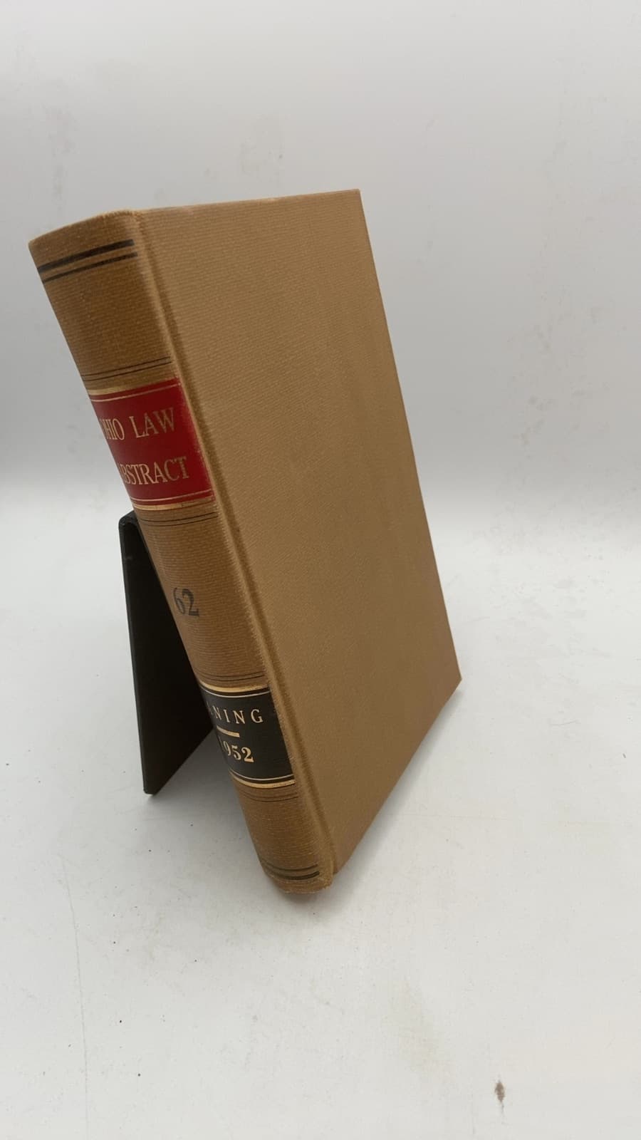 THE Ohio LAW Abstract Volume 62 by Sheldon R. Laning - front cover