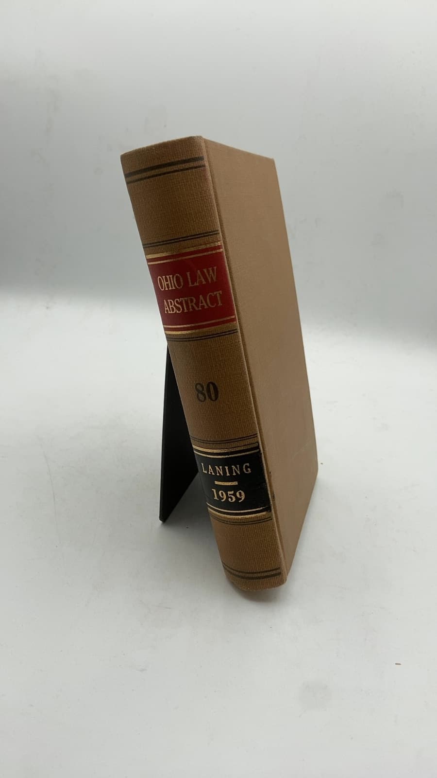 THE Ohio LAW Abstract Volume 80 by unknown (Editor: Sheldon R. Laning) - front cover